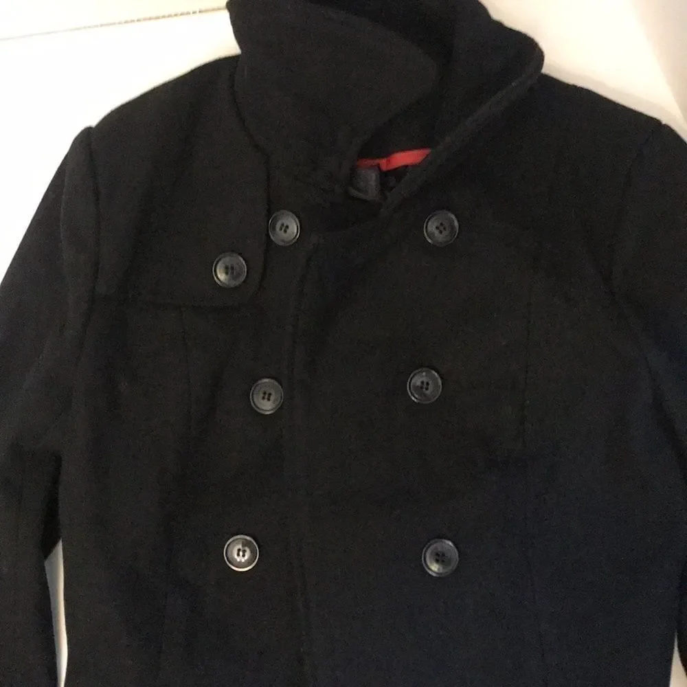 Double breasted button up pea coat - Picture 5 of 7